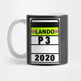 Lando Norris Podium Pit Board Mug